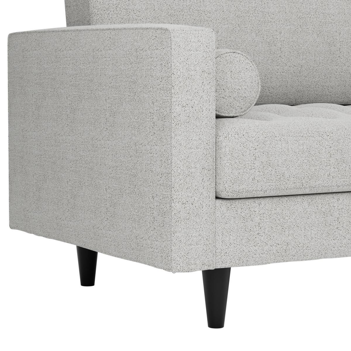 Zoe Boucle Right Hand Corner Sofa Light Grey – image 3