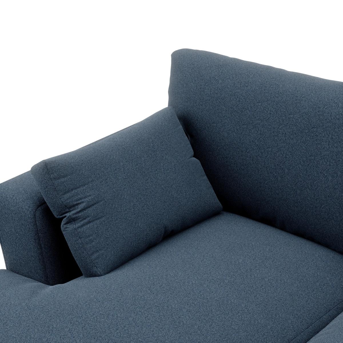 Blakeney Woolly Marl Corner Chaise Sofa Woolly Marl Navy – image 6