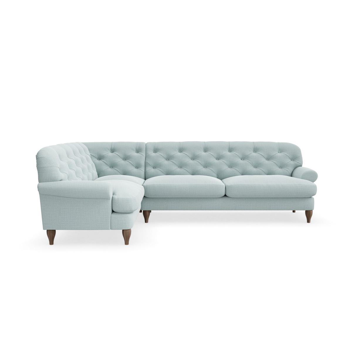Canterbury Slub Cotton Blend Left Hand Corner Sofa Slub Cotton Light Mineral – image 3