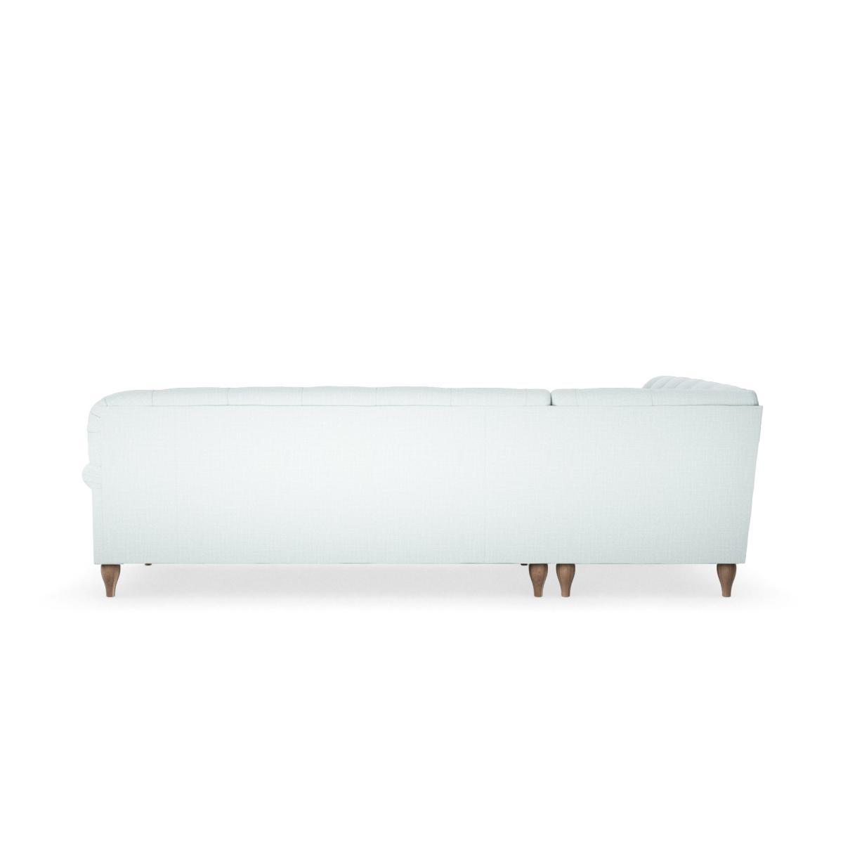 Canterbury Slub Cotton Blend Left Hand Corner Sofa Slub Cotton Light Mineral – image 4