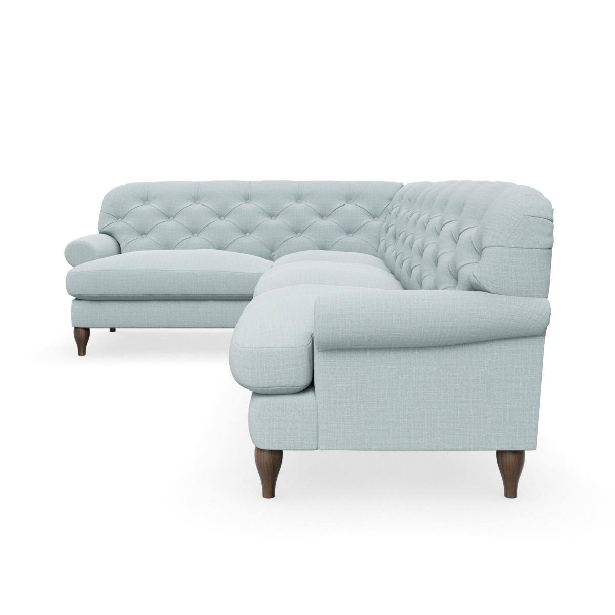 Canterbury Slub Cotton Blend Left Hand Corner Sofa Slub Cotton Light Mineral – image 5