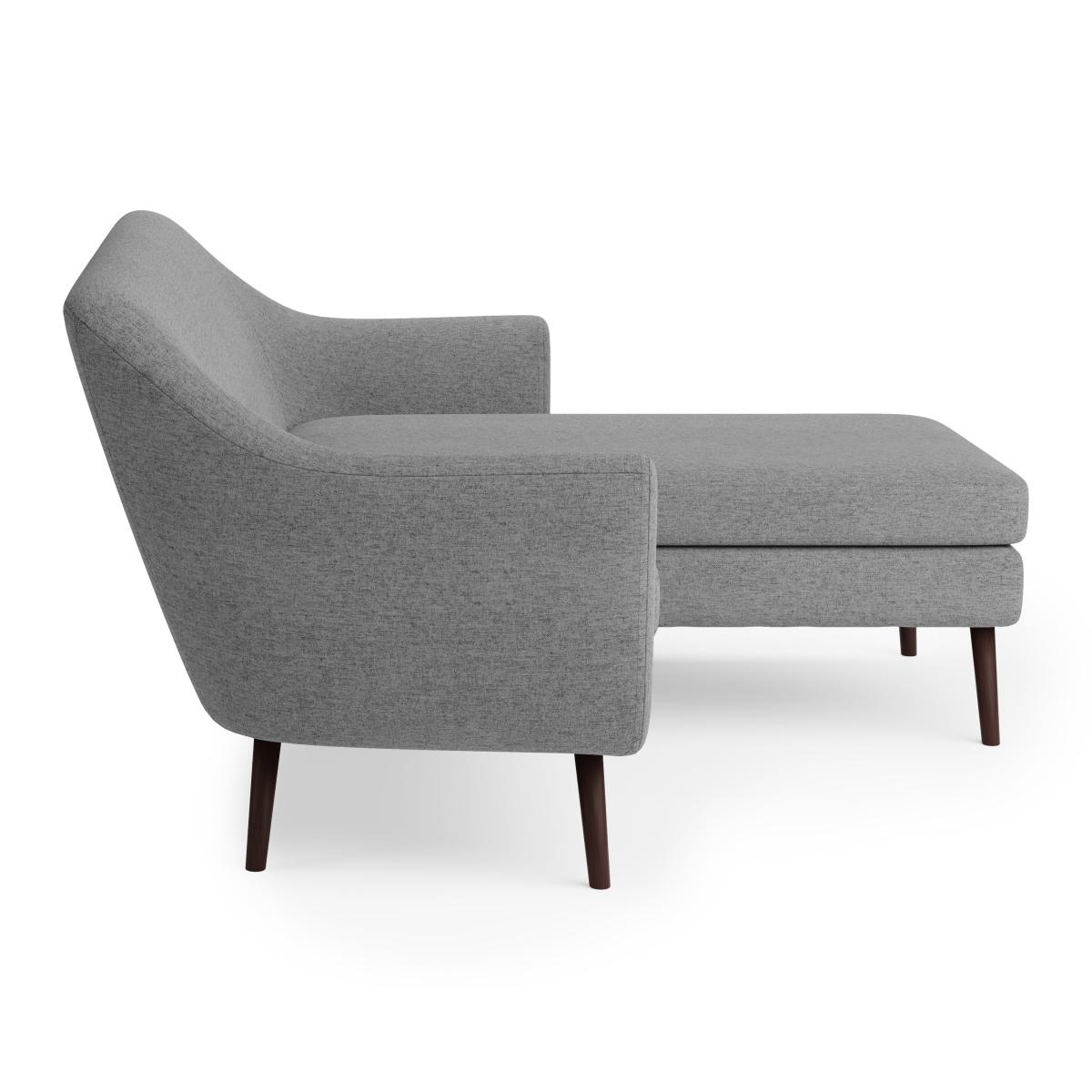 Eddie Flatweave Compact Corner Chaise Grey – image 4