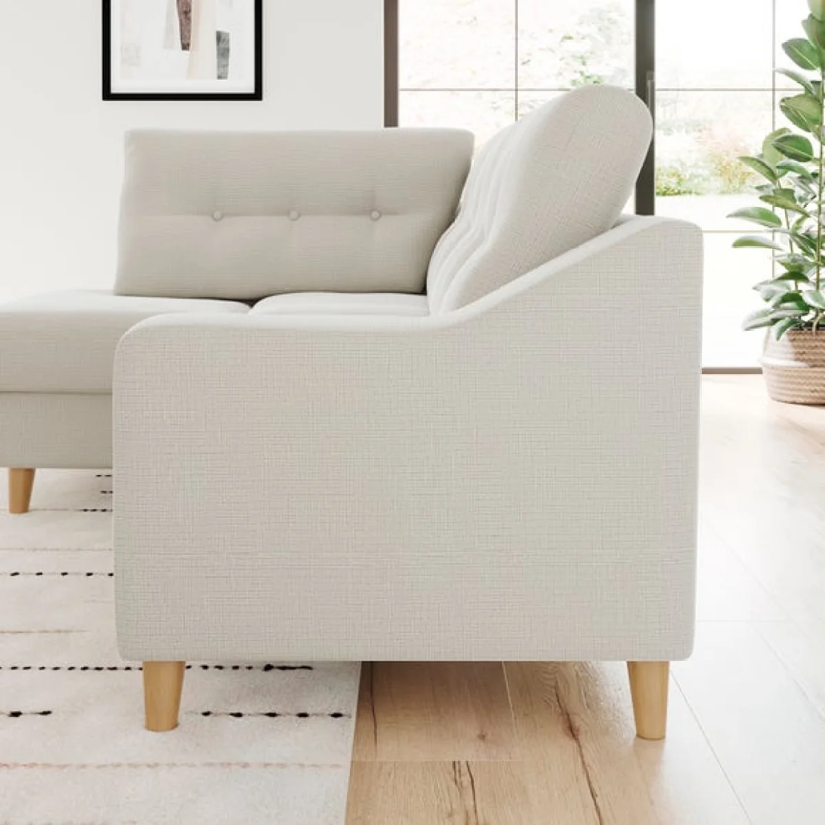 Baxter II Chenille Soft Texture Corner Chaise Sofa – image 3