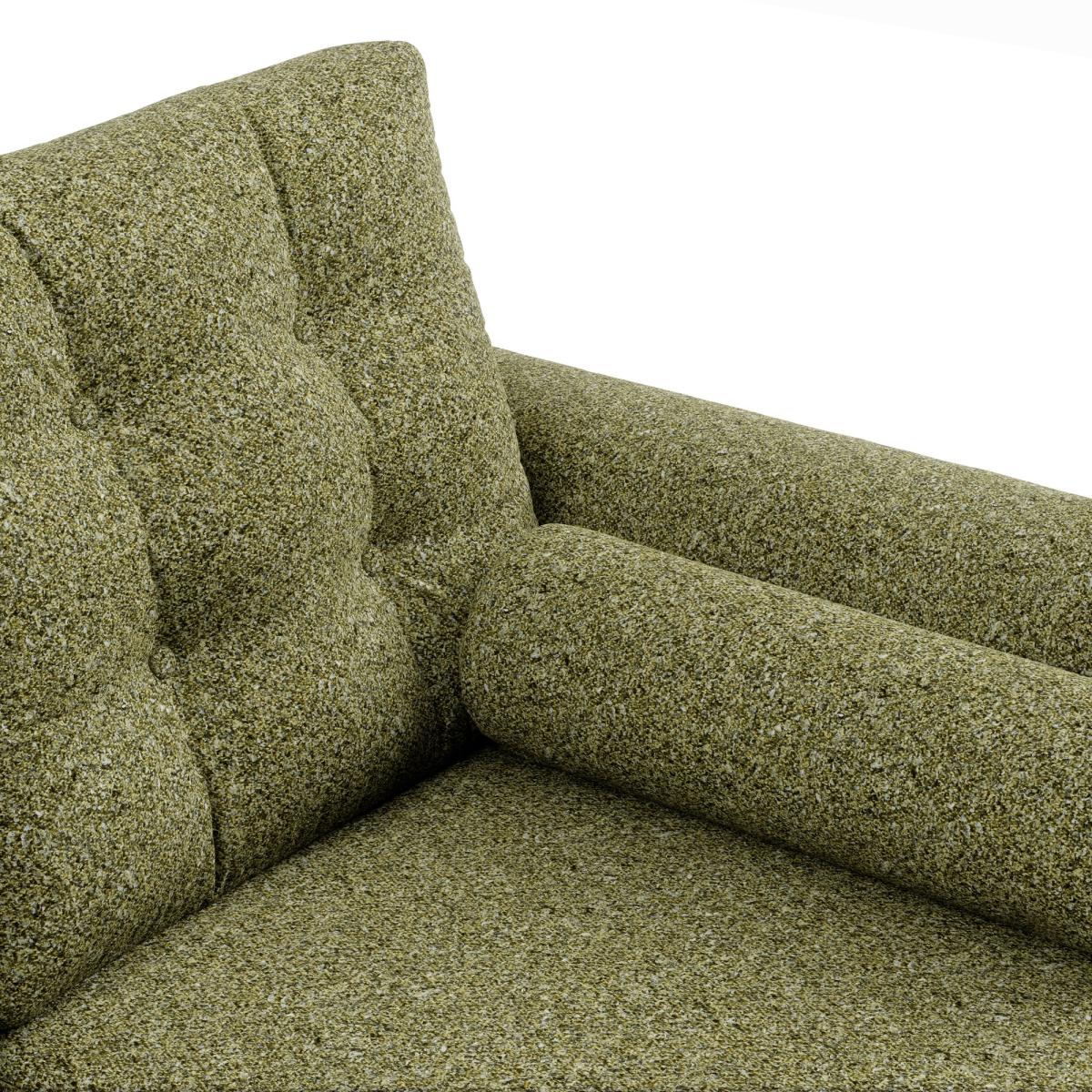 Lewes Woolly Marl Large Corner Chaise Cosy Marl Olive – image 6