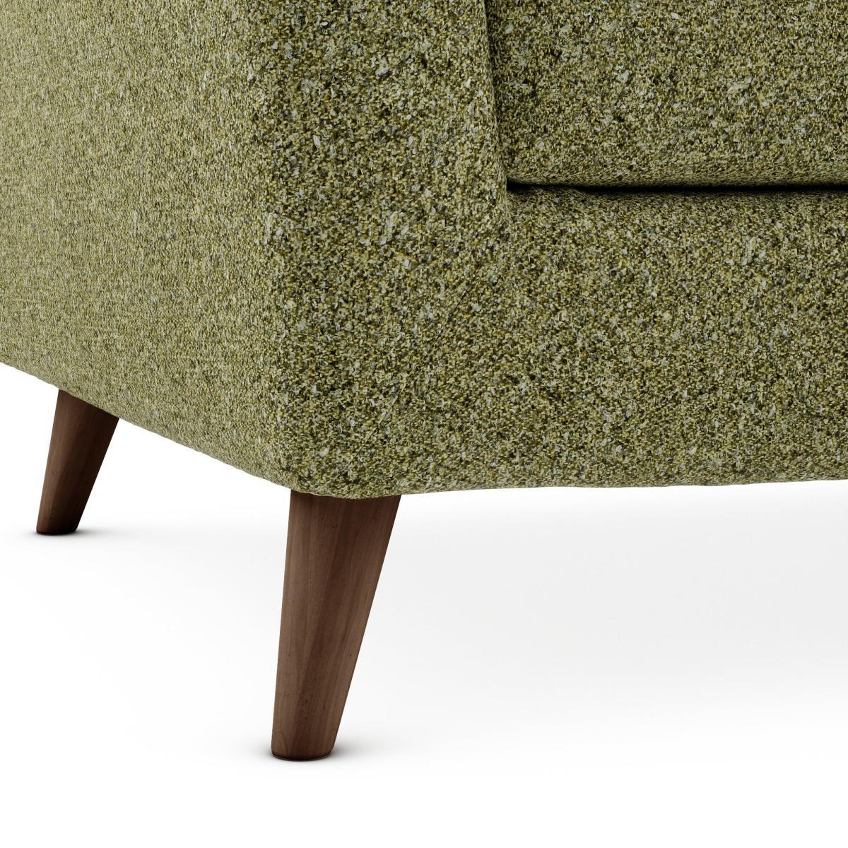 Lewes Woolly Marl Large Corner Chaise Cosy Marl Olive – image 7