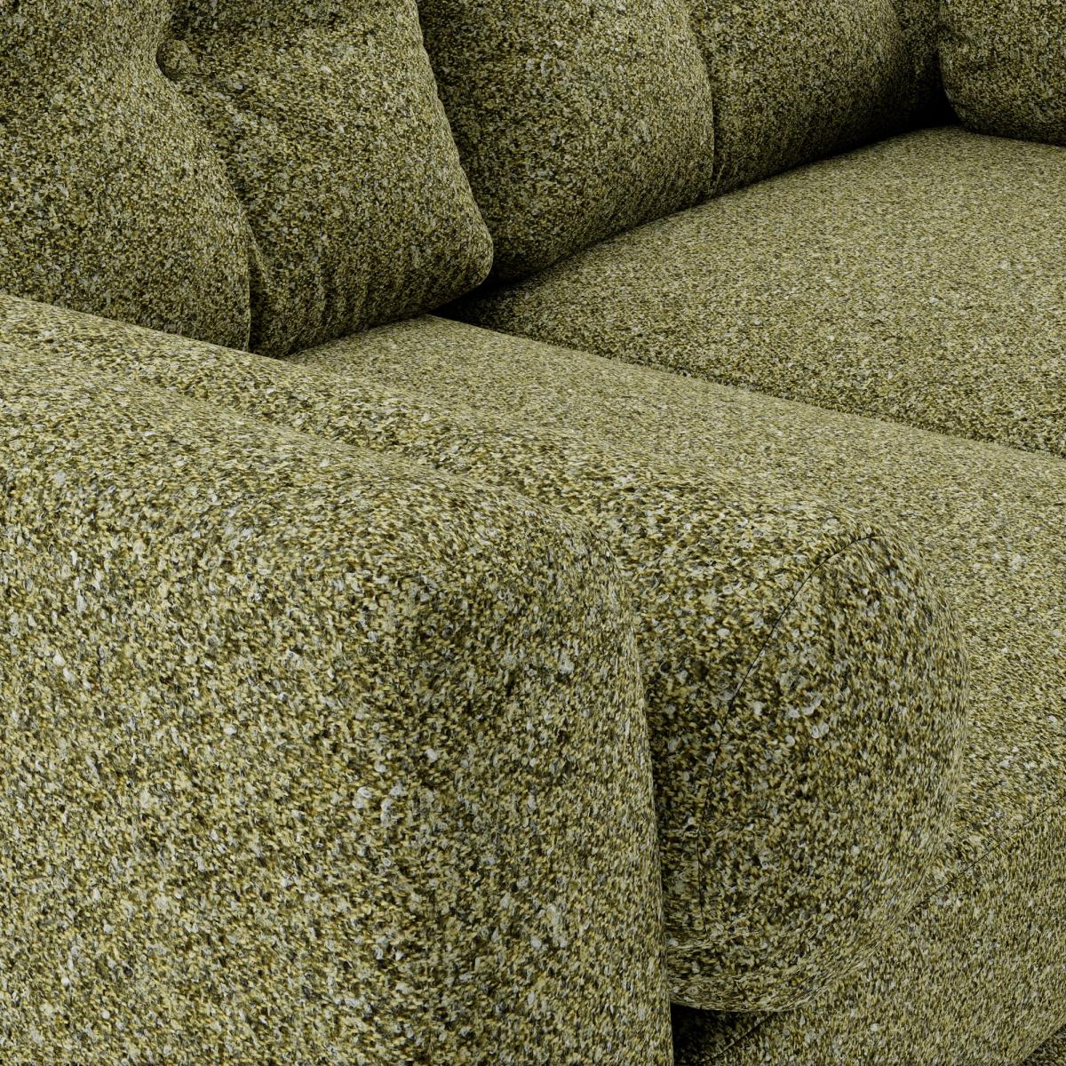 Lewes Woolly Marl Large Corner Chaise Cosy Marl Olive – image 8