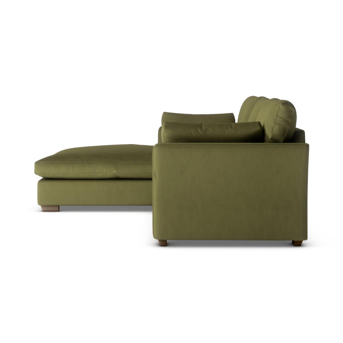 Blakeney Luxury Velvet Corner Chaise Sofa Luxury Velvet Olive – image 4