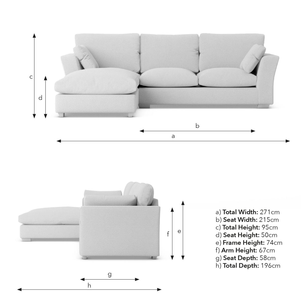 Blakeney Luxury Velvet Corner Chaise Sofa Luxury Velvet Olive – image 10