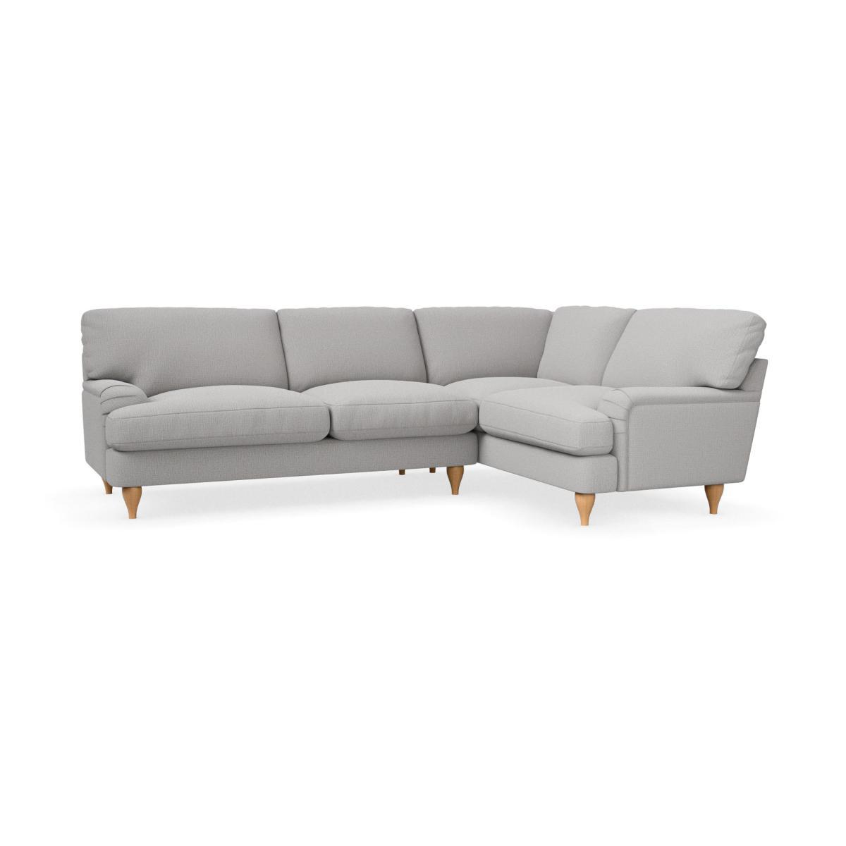 Darwin Textured Weave Right Hand Corner Sofa Textured Weave Silver – image 2