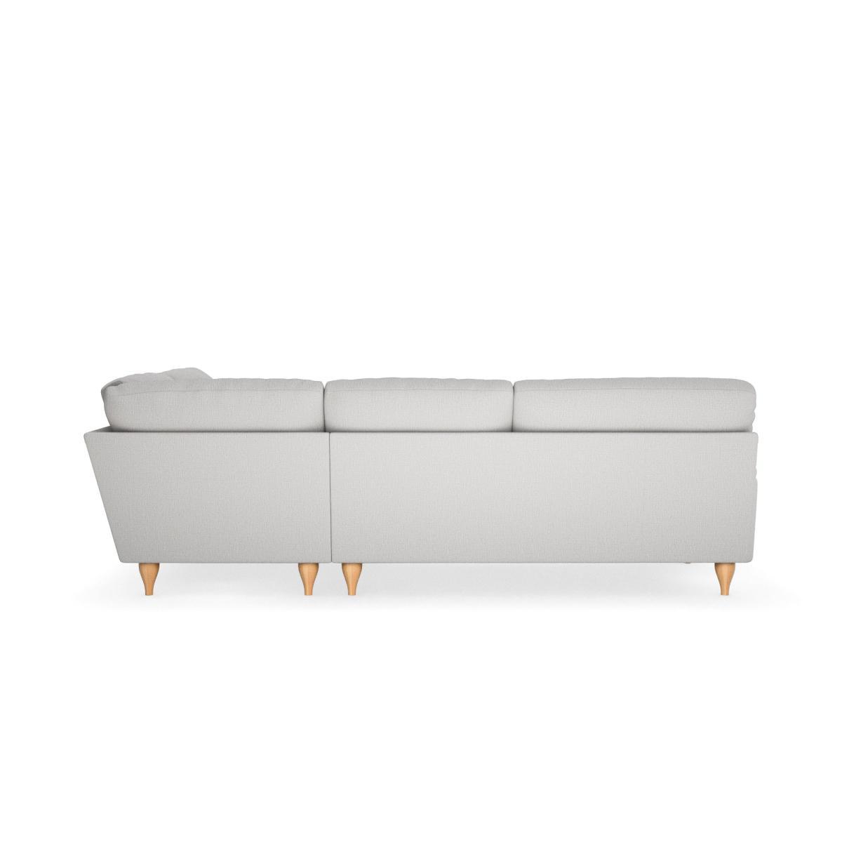 Darwin Textured Weave Right Hand Corner Sofa Textured Weave Silver – image 4