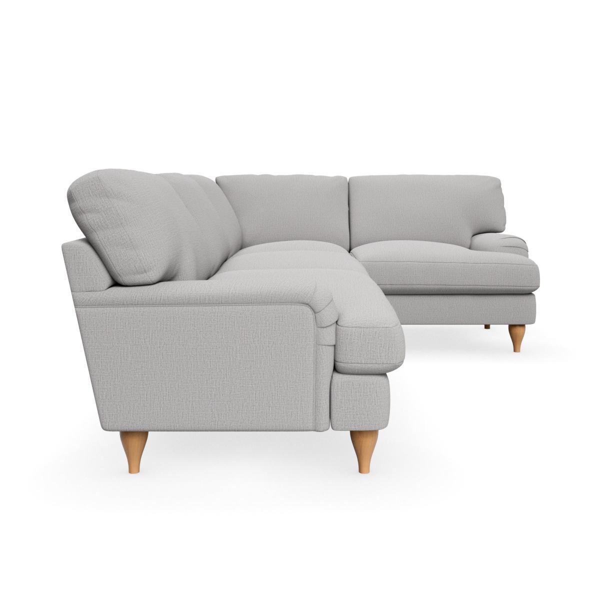 Darwin Textured Weave Right Hand Corner Sofa Textured Weave Silver – image 5