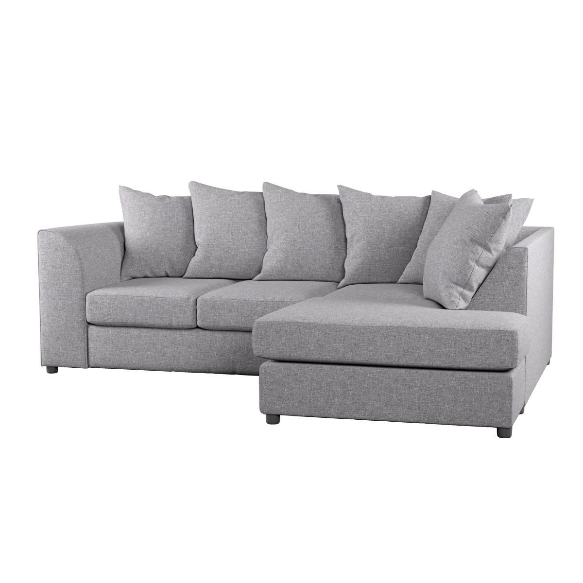 Blake Soft Texture Fabric Corner Sofa Grey – image 2
