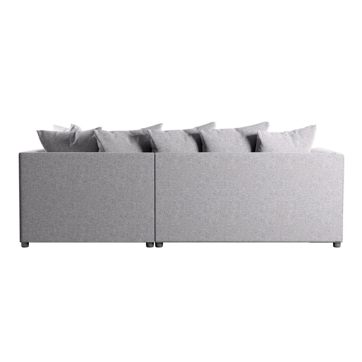 Blake Soft Texture Fabric Corner Sofa Grey – image 4