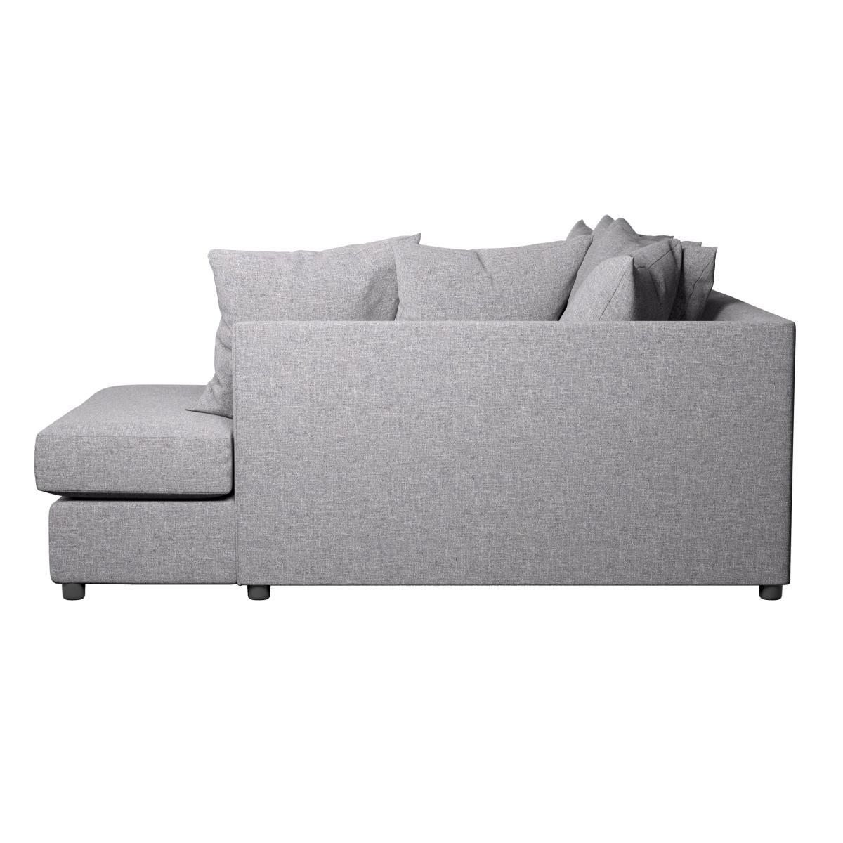 Blake Soft Texture Fabric Corner Sofa Grey – image 5