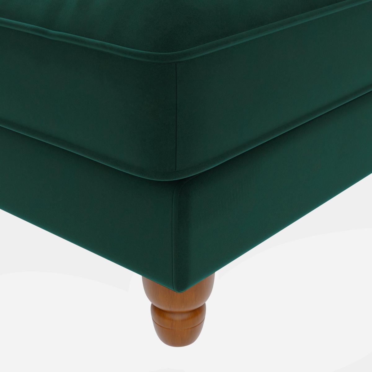 Beatrice Scatter Back Velvet Left Hand Corner Sofa Bottle (Green) – image 6
