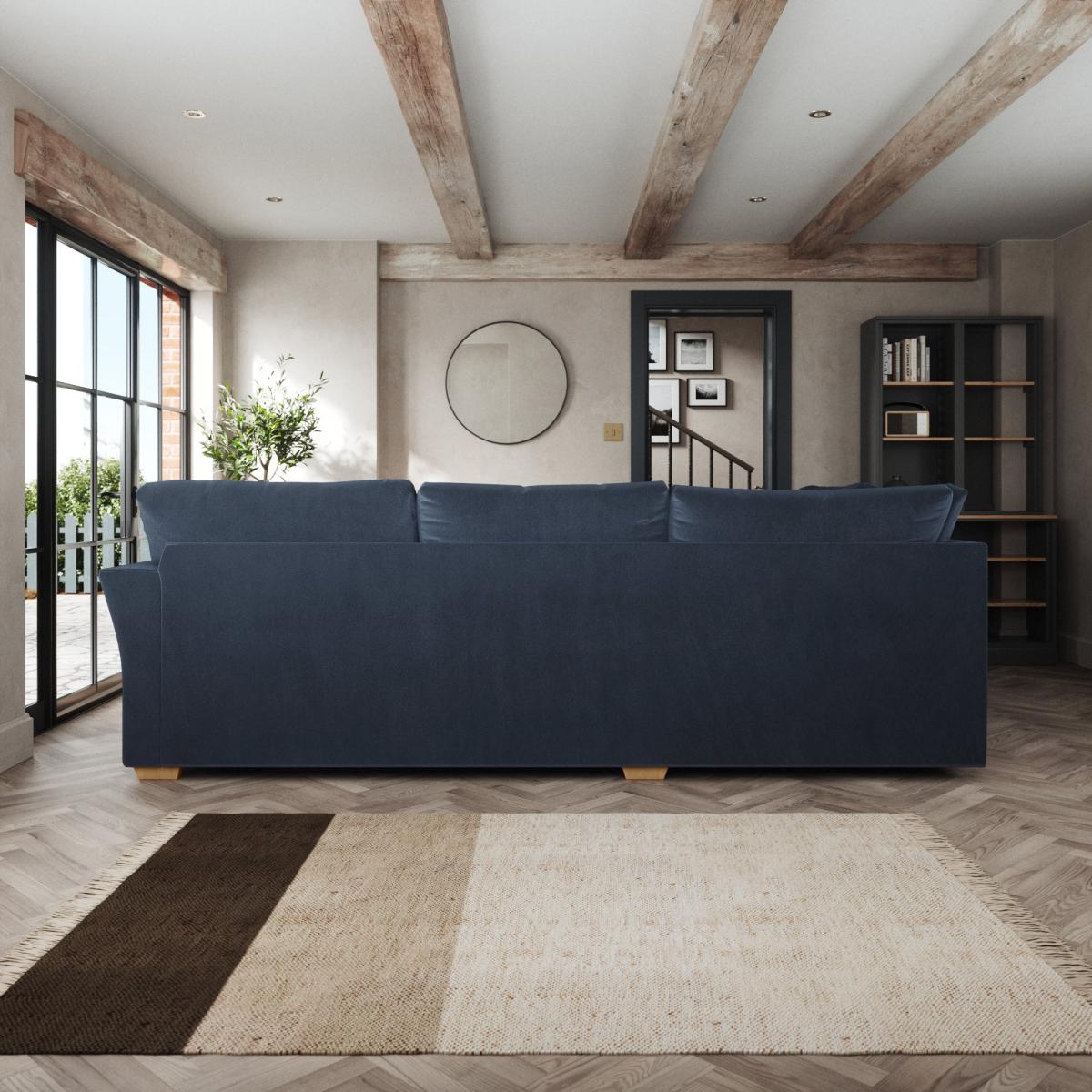 Blakeney Corner Sofa Cosy Velvet Navy – image 4