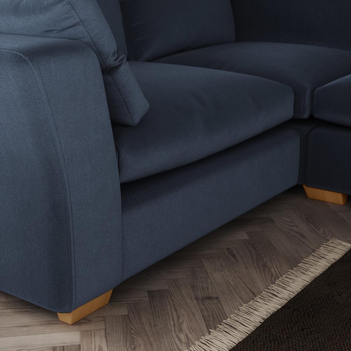 Blakeney Corner Sofa Cosy Velvet Navy – image 5
