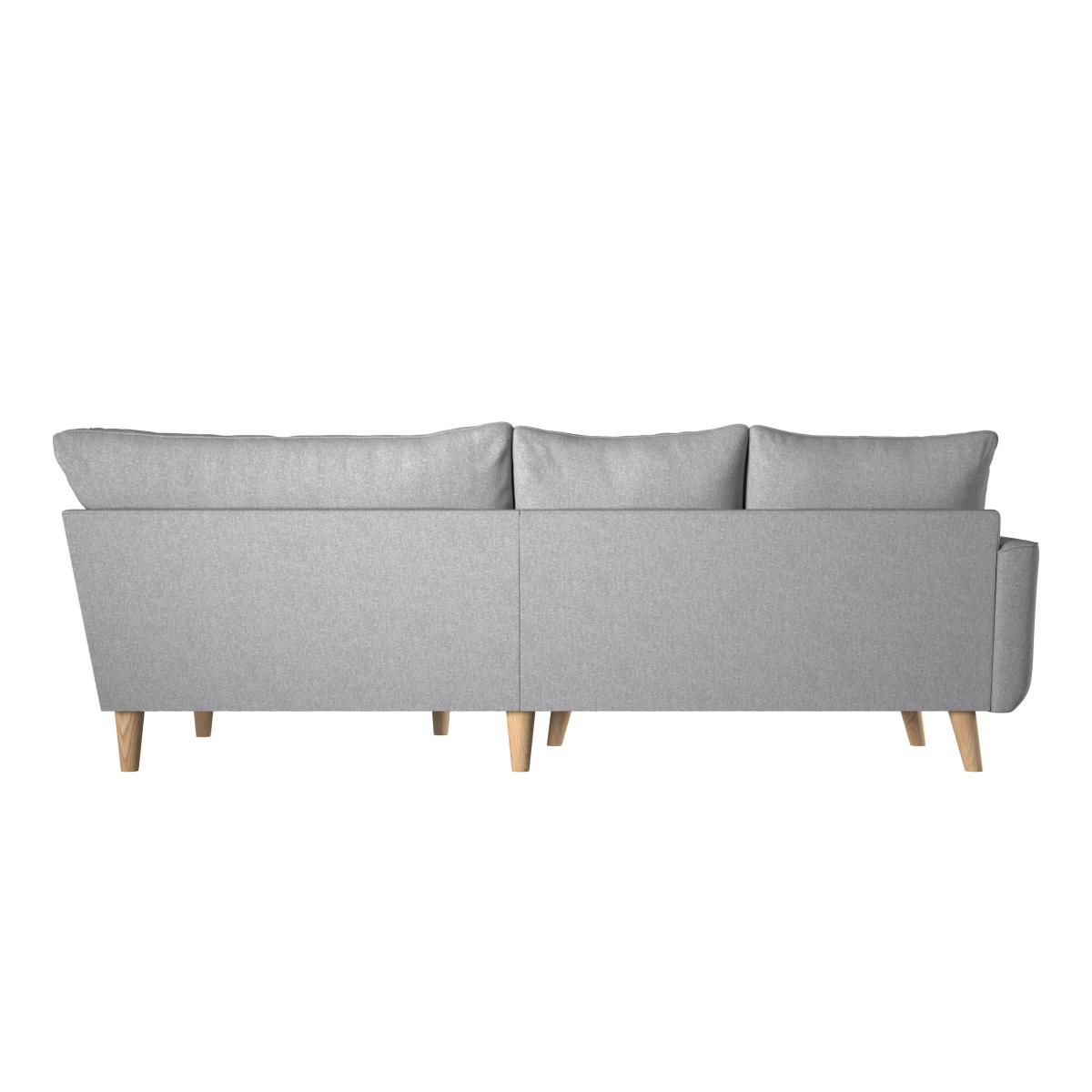 Estelle Silver Textured Weave Corner Sofa Silver – image 5