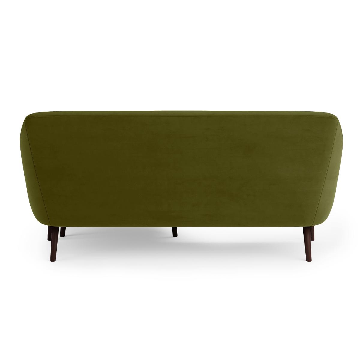 Eddie Velvet Compact Corner Chaise Green – image 5