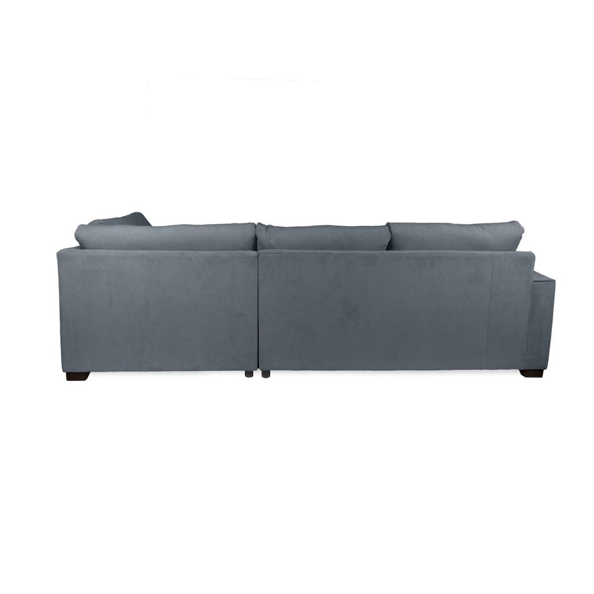 Carson Corduroy Right Hand Corner Sofa Blue – image 3