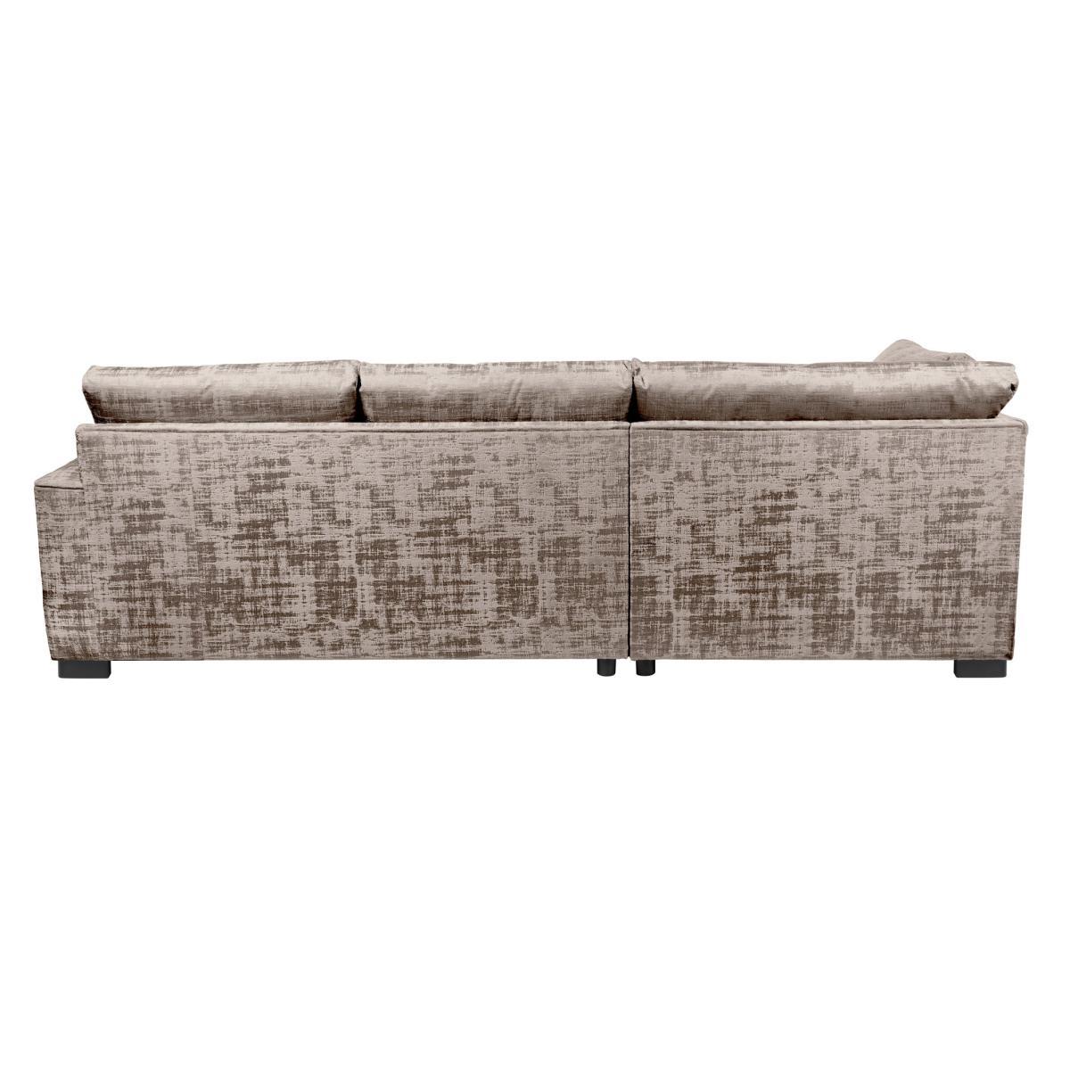 Carson Distressed Velvet Left Hand Corner Sofa Mink – image 4