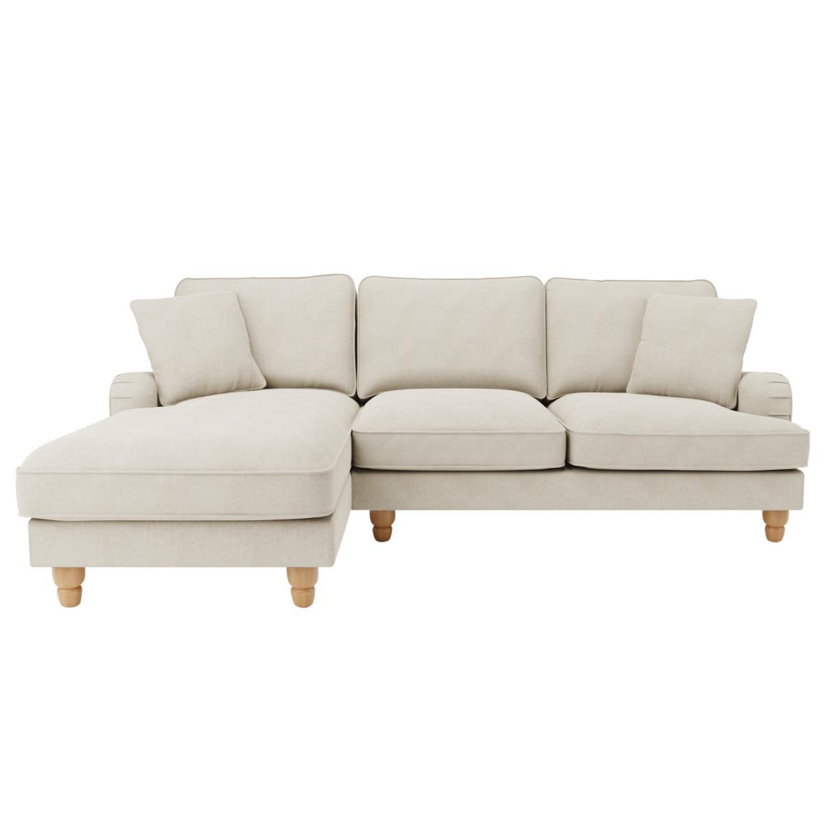 Beatrice Fabric Left Hand Corner Sofa Natural – image 2