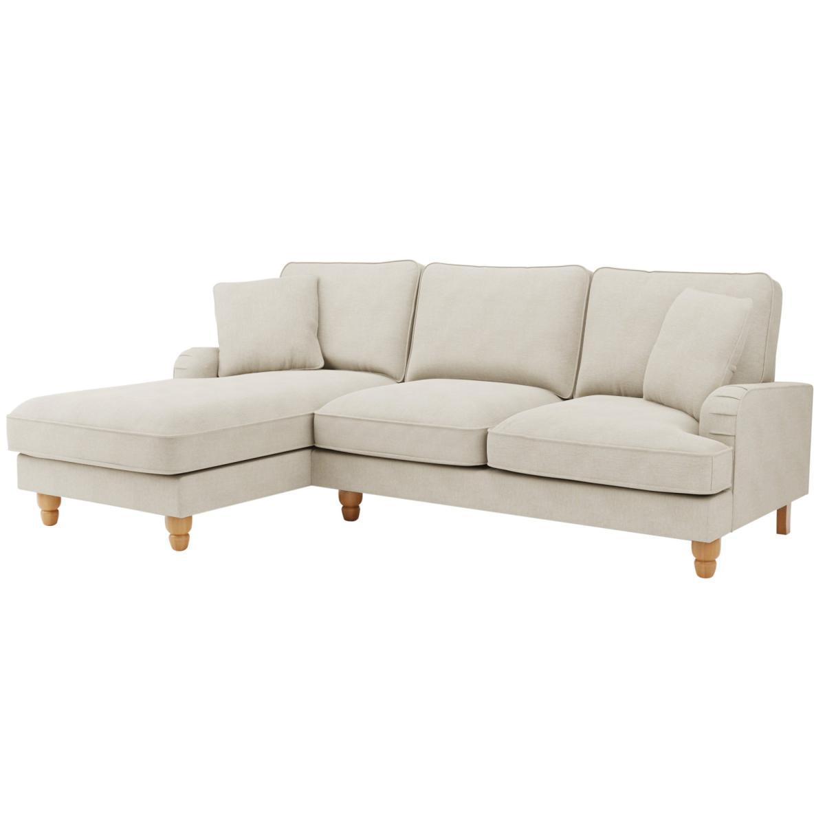 Beatrice Fabric Left Hand Corner Sofa Natural – image 3