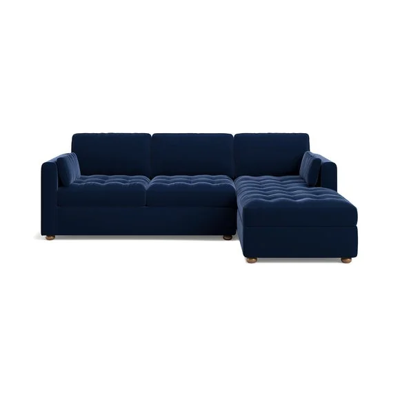 Zoe II Velvet Corner Storage Sofa Bed – image 7