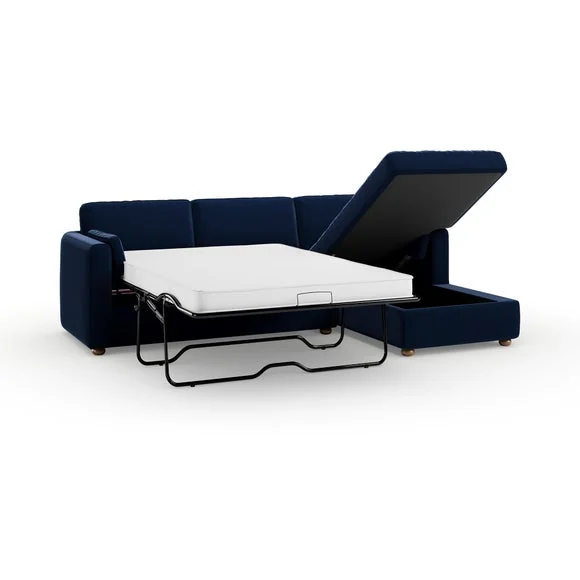 Zoe II Velvet Corner Storage Sofa Bed – image 8