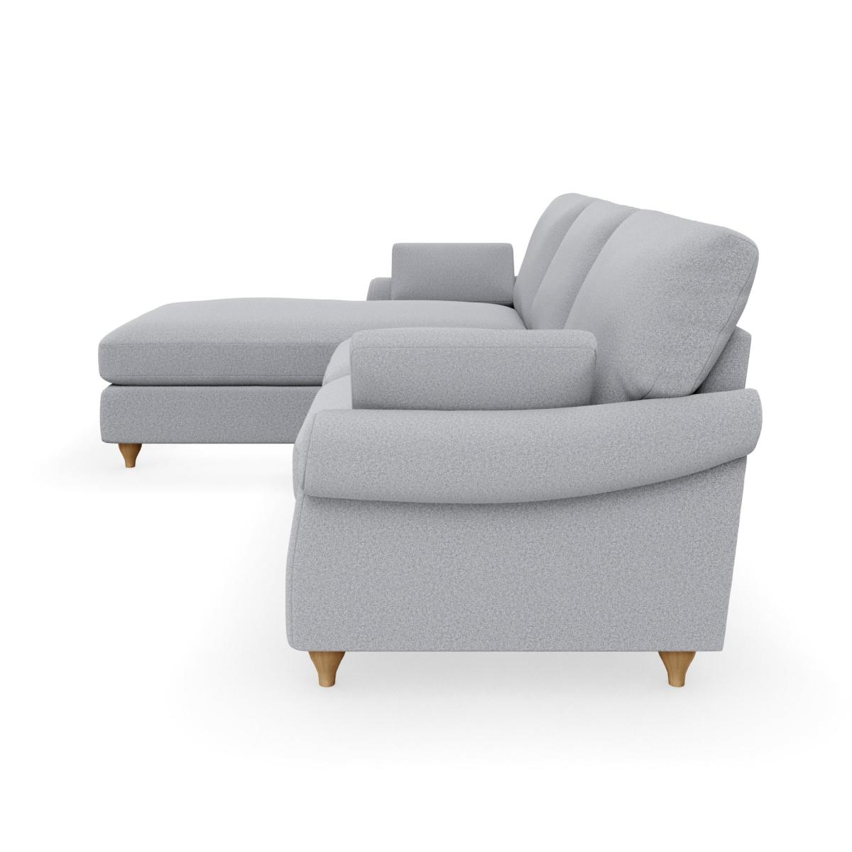 Salisbury Woolly Marl Left Hand Corner Sofa Woolly Marl Warm Grey – image 3