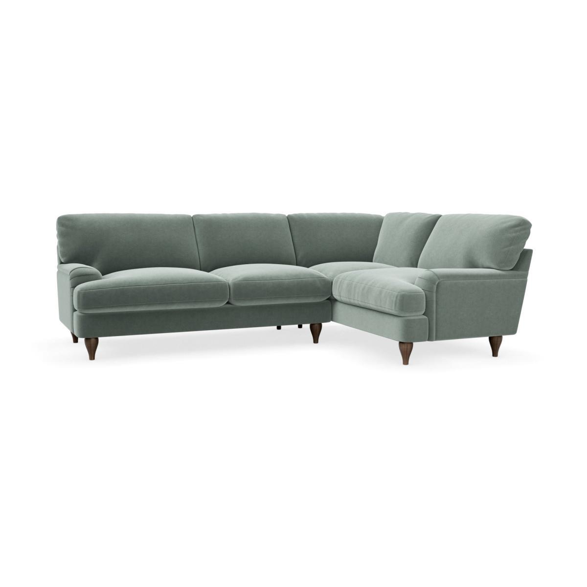 Darwin Luxury Velvet Right Hand Corner Sofa Luxury Velvet Lilypad – image 2