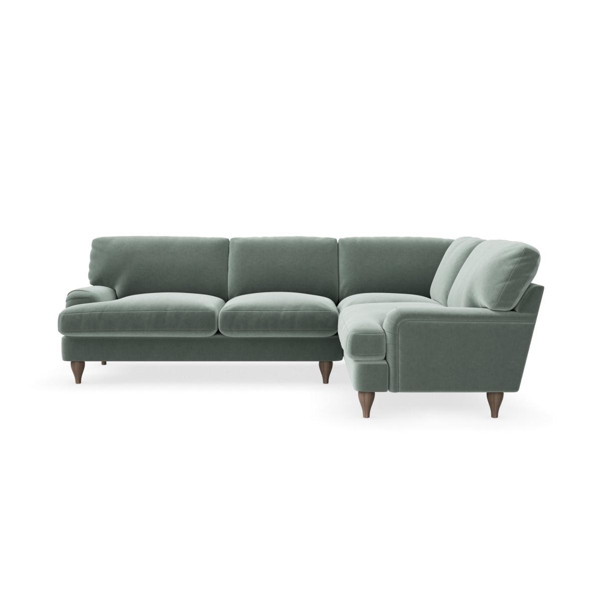 Darwin Luxury Velvet Right Hand Corner Sofa Luxury Velvet Lilypad – image 3