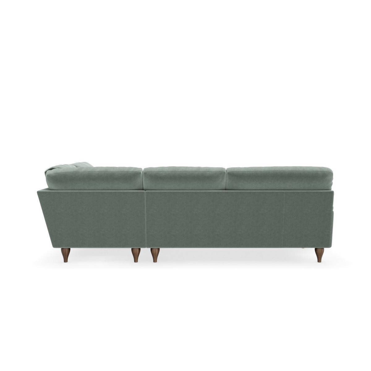 Darwin Luxury Velvet Right Hand Corner Sofa Luxury Velvet Lilypad – image 4
