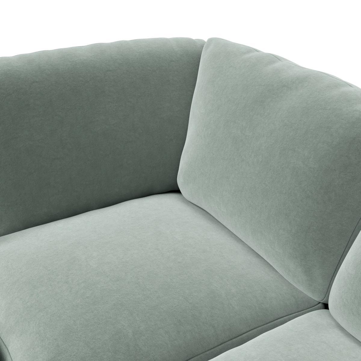 Darwin Luxury Velvet Right Hand Corner Sofa Luxury Velvet Lilypad – image 5