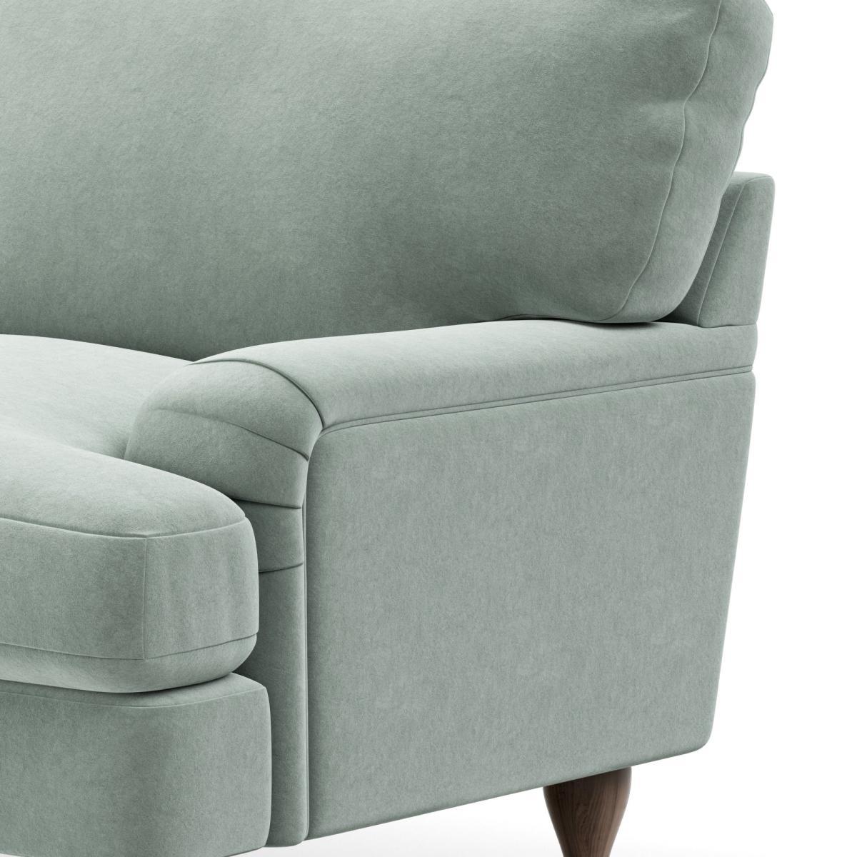 Darwin Luxury Velvet Right Hand Corner Sofa Luxury Velvet Lilypad – image 7