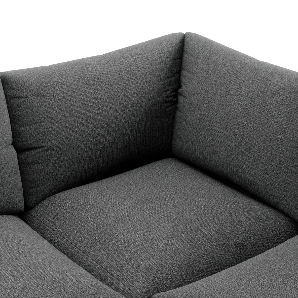 Blakeney Textured Weave Corner Sofa Textured Weave Graphite – image 6