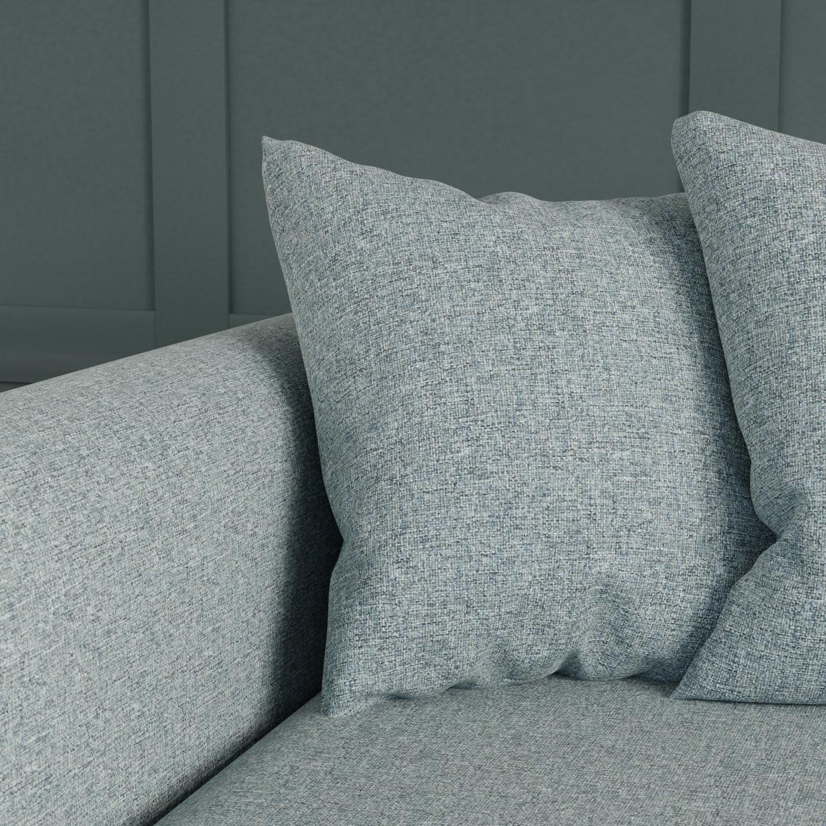 Blake Soft Texture Fabric Corner Sofa Soft Texture Soft Blue – image 6
