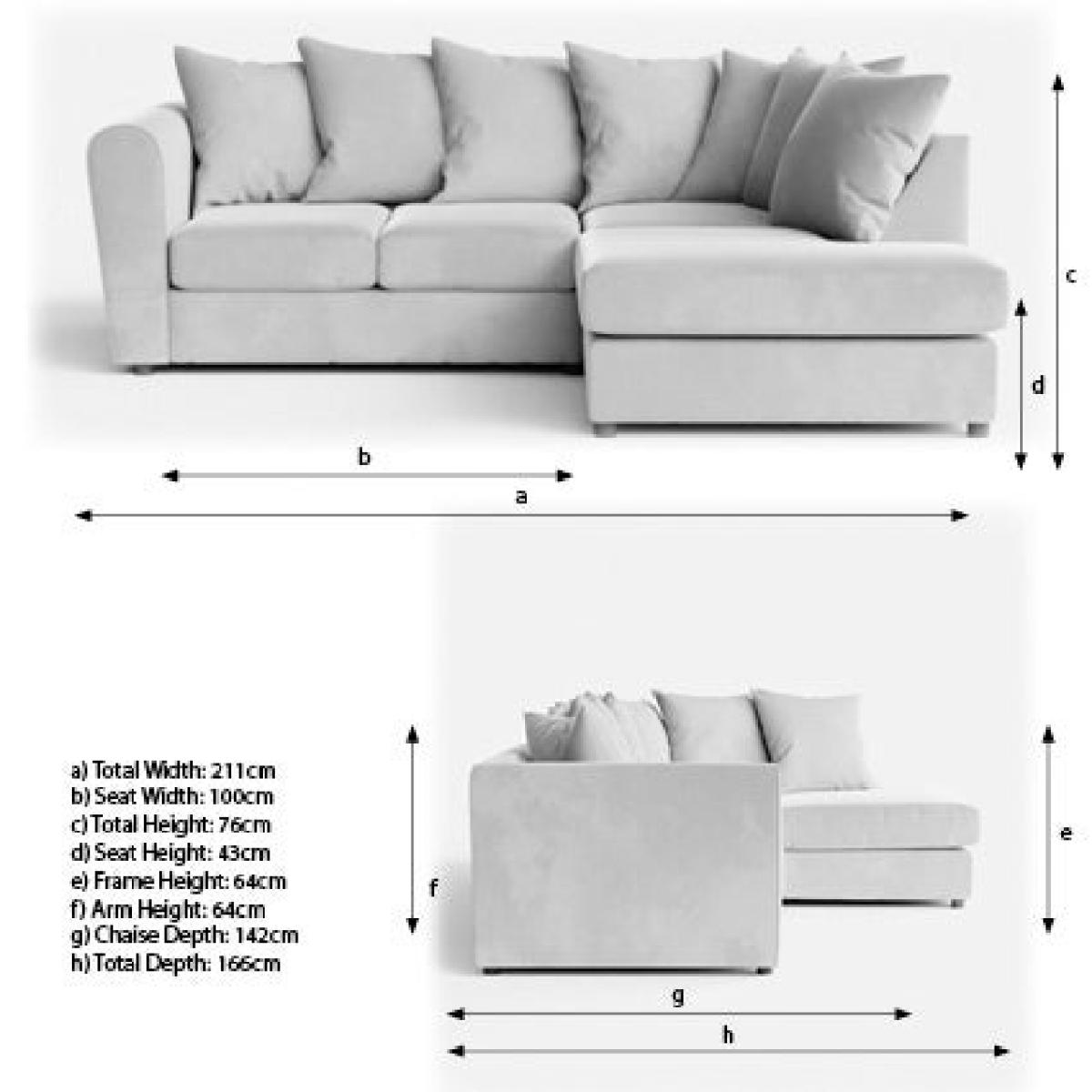 Blake Soft Texture Fabric Corner Sofa Soft Texture Soft Blue – image 9