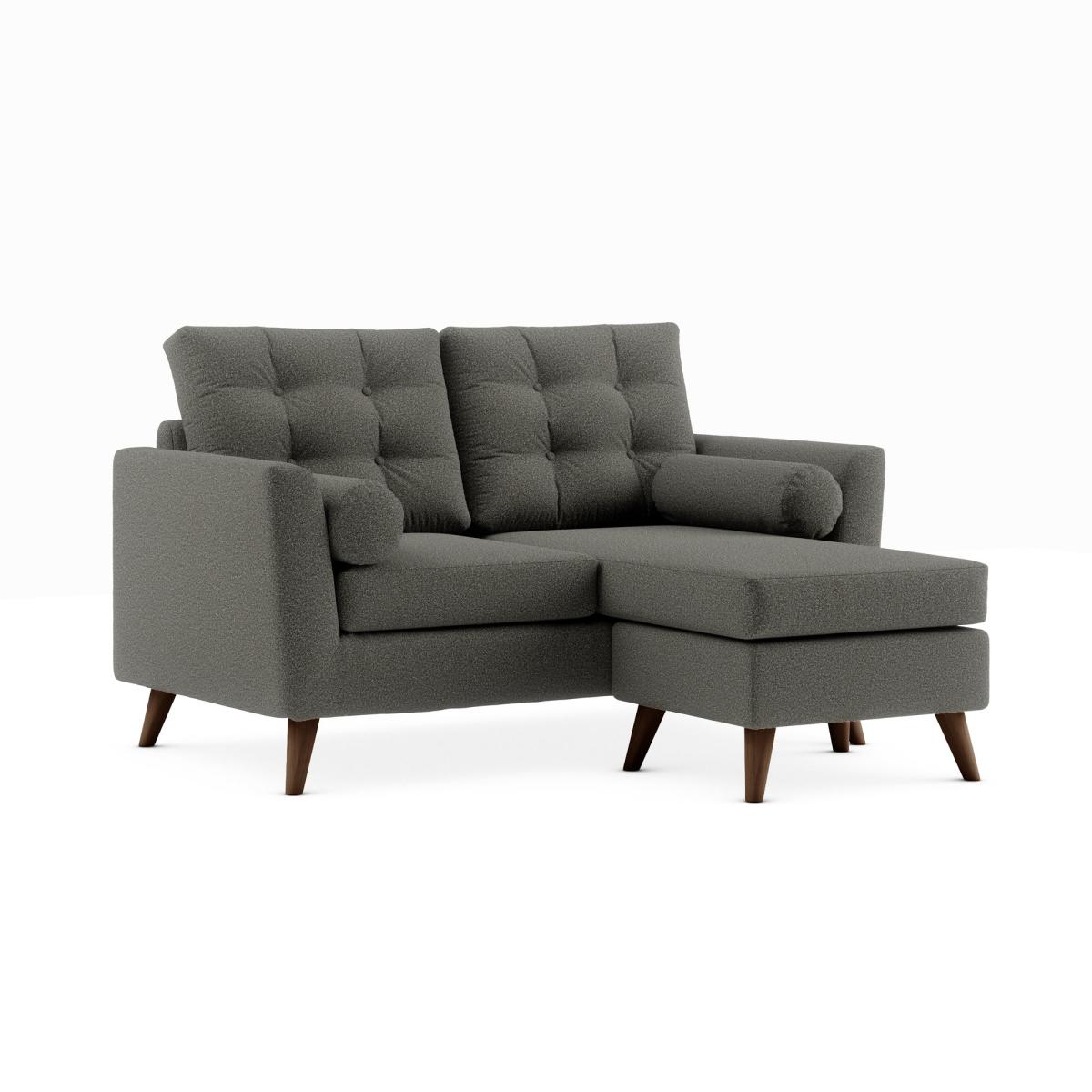 Lewes Woolly Marl Compact Corner Chaise Cosy Marl Soft Granite – image 2