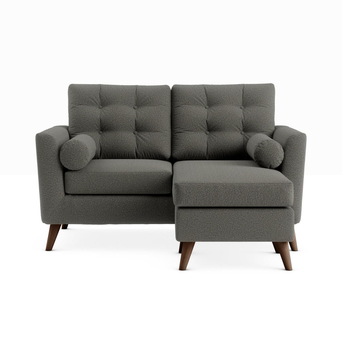 Lewes Woolly Marl Compact Corner Chaise Cosy Marl Soft Granite – image 3