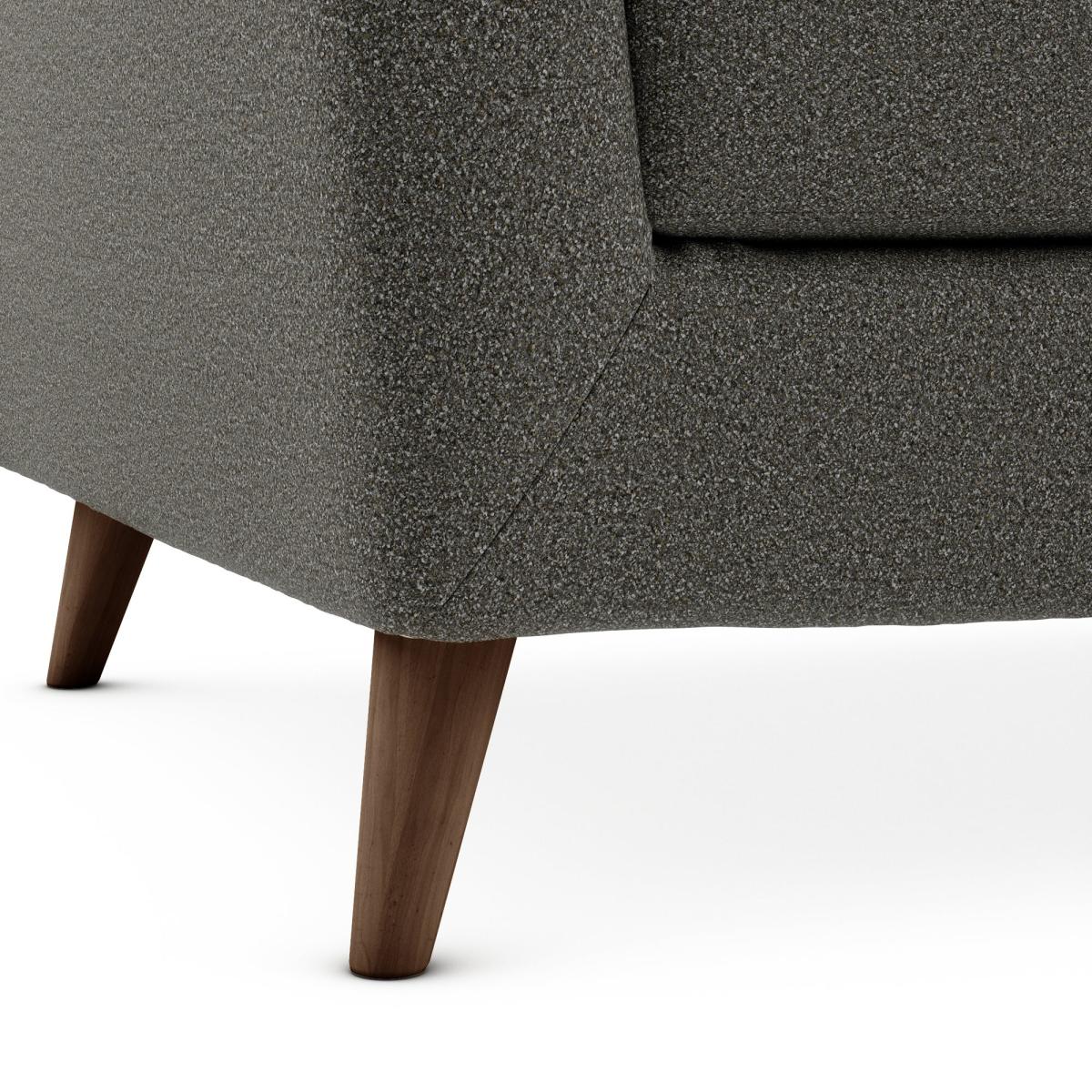Lewes Woolly Marl Compact Corner Chaise Cosy Marl Soft Granite – image 7