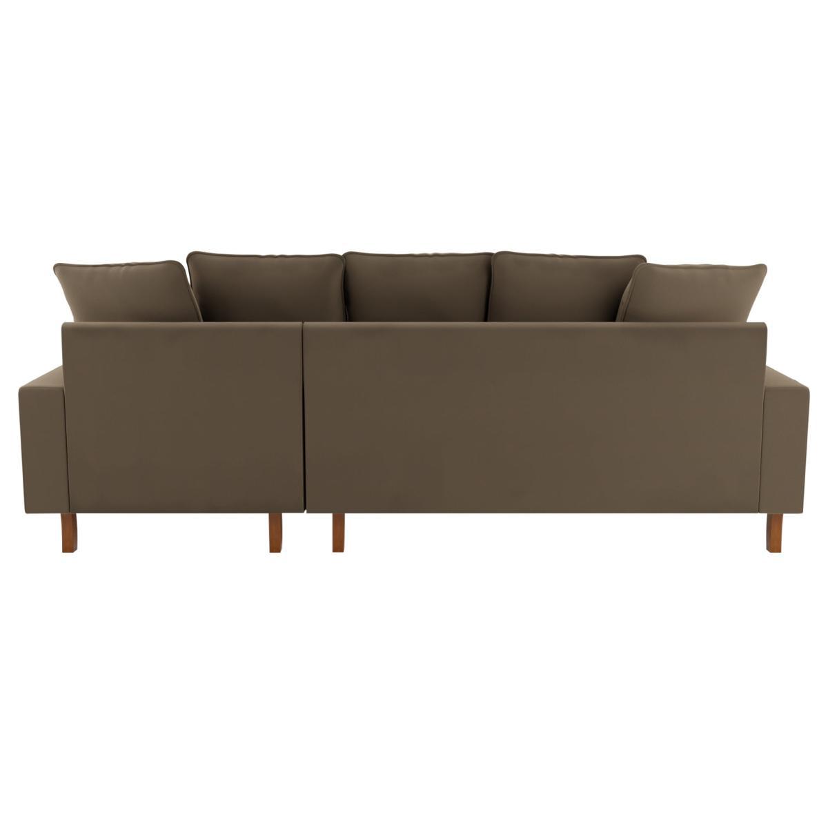 Beatrice Scatter Back Velvet Right Hand Corner Sofa Taupe – image 4