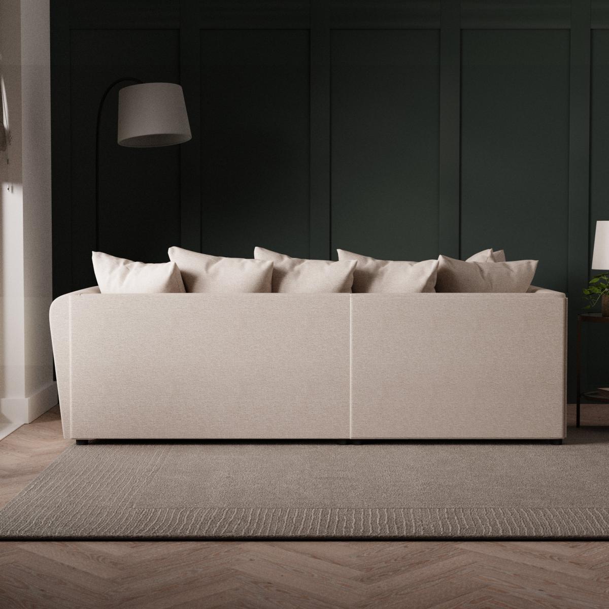 Blake Soft Texture Fabric Corner Sofa Soft Texture Natural – image 4