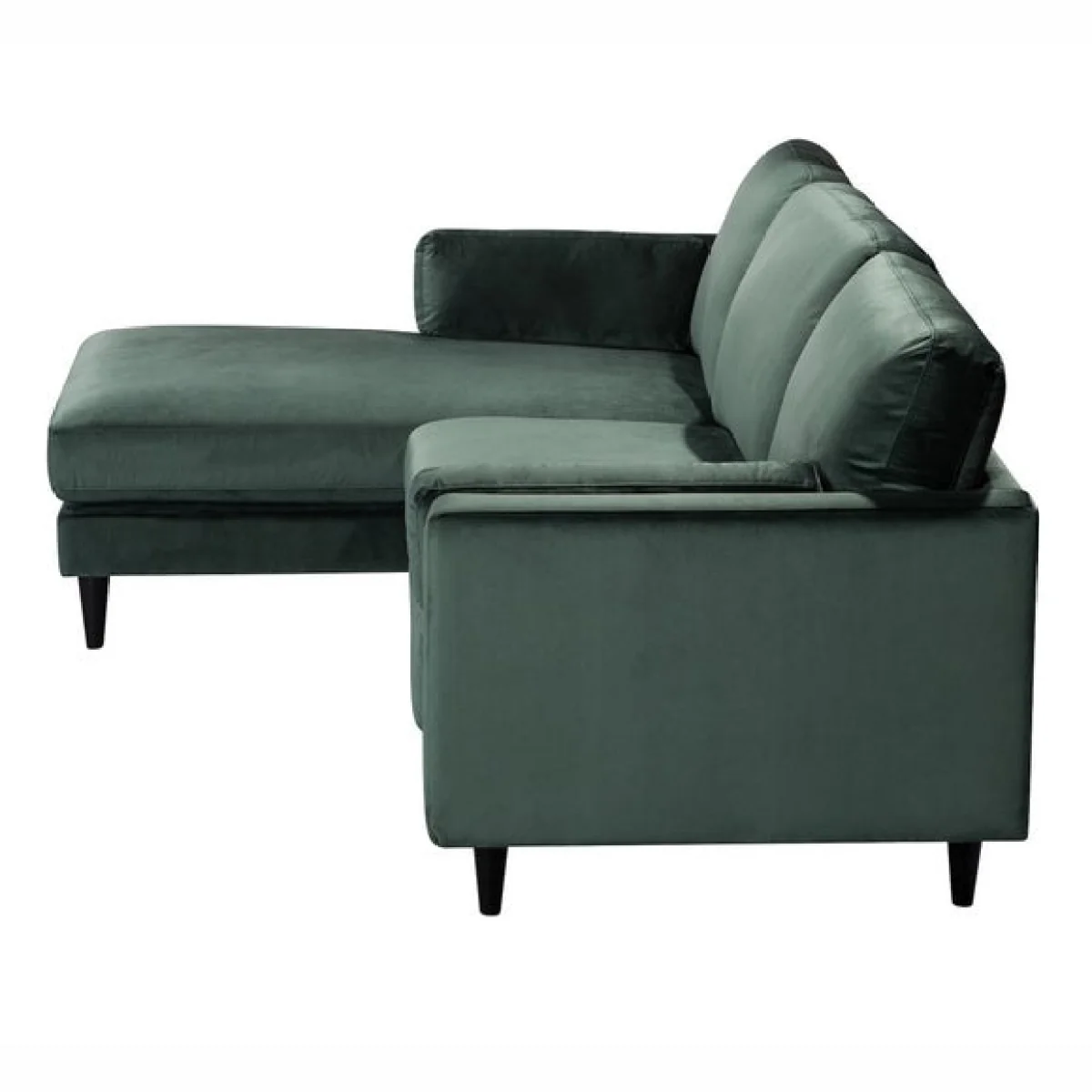 Sheldon Velvet Left Hand Corner Chaise Sofa – image 6