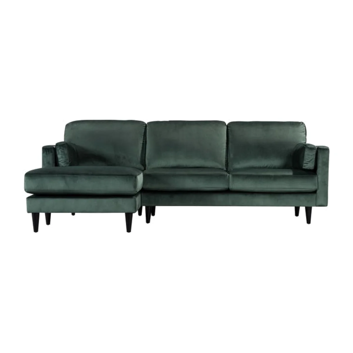 Sheldon Velvet Left Hand Corner Chaise Sofa – image 1