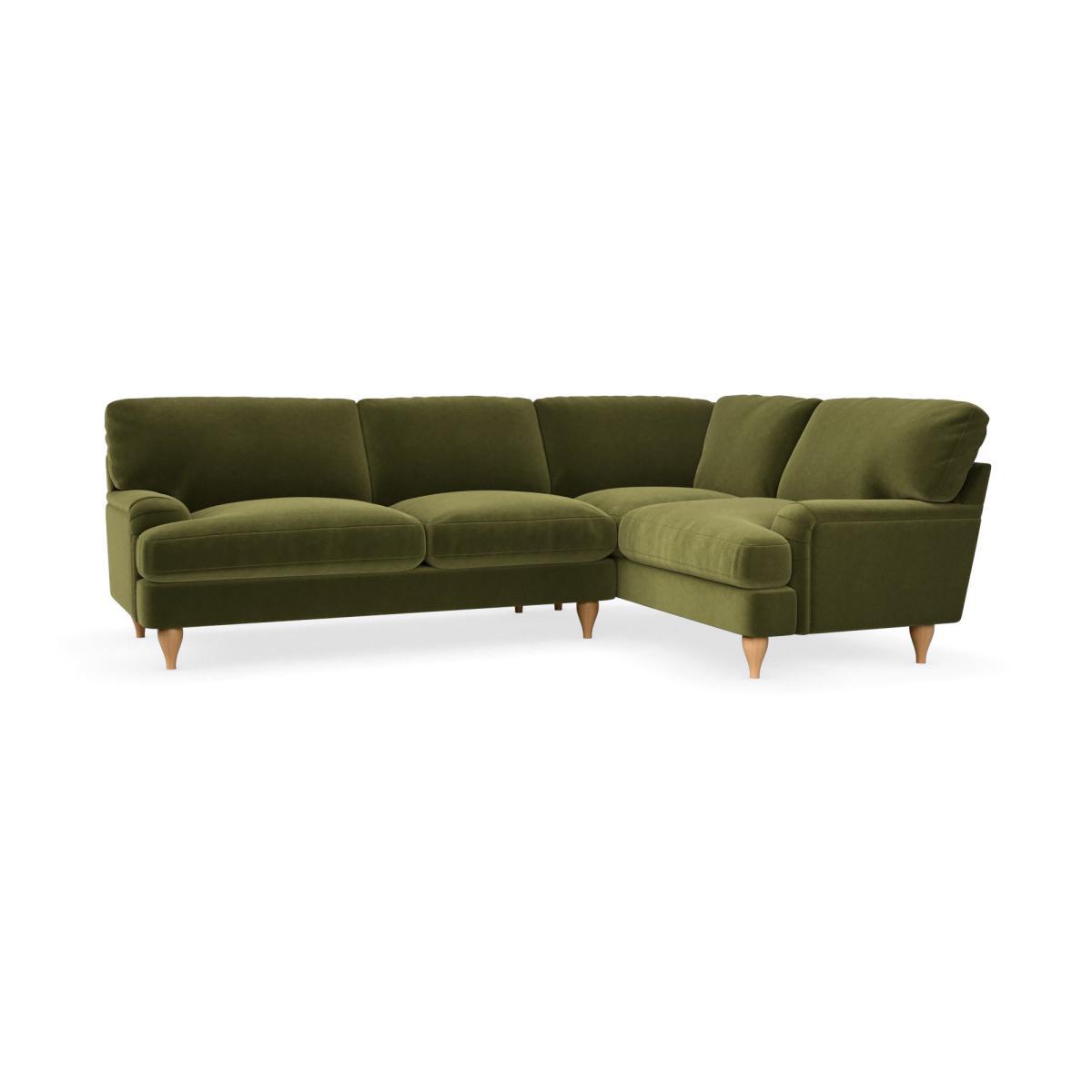Darwin Luxury Velvet Right Hand Corner Sofa Luxury Velvet Olive – image 2