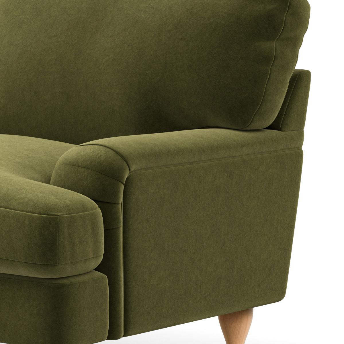 Darwin Luxury Velvet Right Hand Corner Sofa Luxury Velvet Olive – image 7