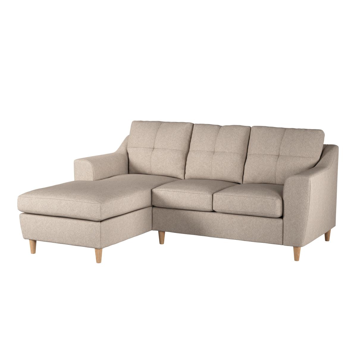 Baxter Textured Weave Corner Chaise Sofa Textured Weave Oatmeal – image 2
