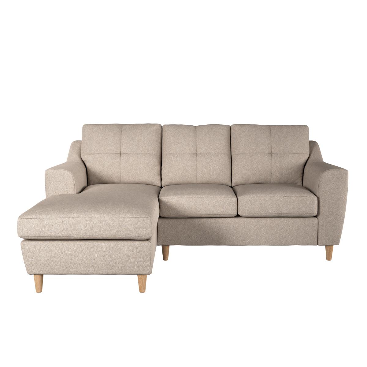 Baxter Textured Weave Corner Chaise Sofa Textured Weave Oatmeal – image 3