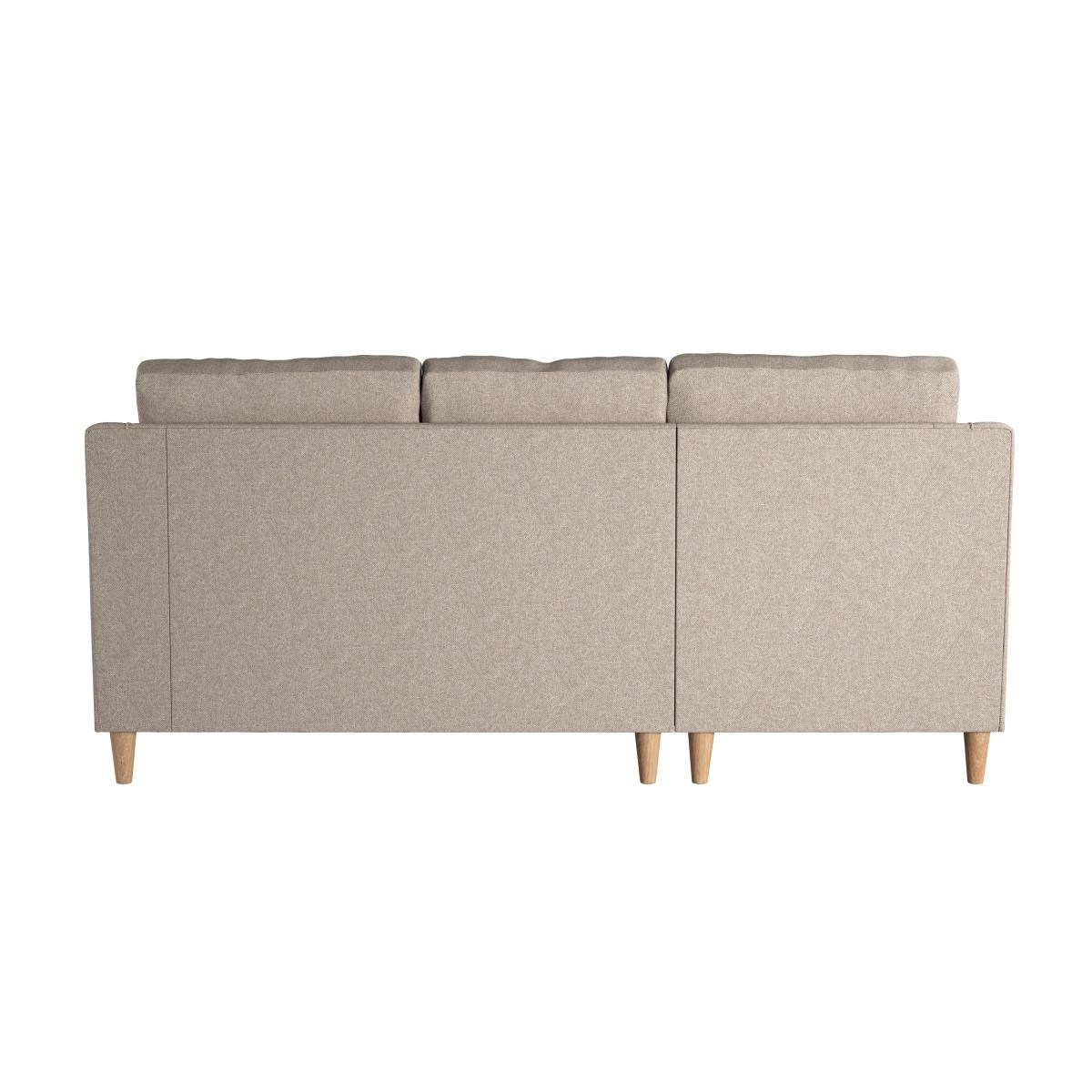 Baxter Textured Weave Corner Chaise Sofa Textured Weave Oatmeal – image 4